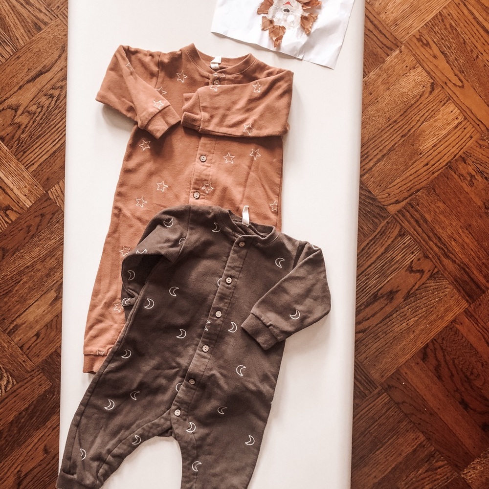 Quincy Mae fleece onesie